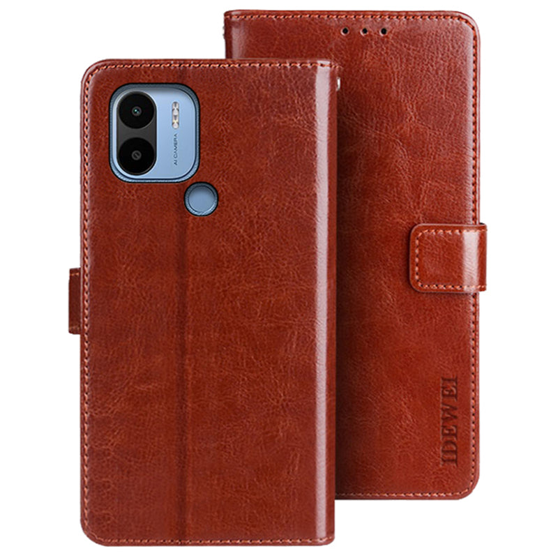 IDEWEI For Xiaomi A1 4G Poco C50 4G A2 4G PU Leather Flip Phone Cover Protective Case Viewing Stand Crazy Horse Texture Wallet Shell IDEWEI For Xiaomi A1 4G Poco C50 4G A2 4G PU Leather Flip Phone Cover Protective Case Viewing Stand Crazy Horse Texture Wallet Shell